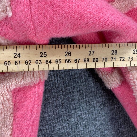 La Miel Reina Cardigan Sweater Womens L Pink Button Up Artsy Oversize Preppy - Picture 8 of 9